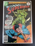 Superman Comic #309 DC Comics 30 Cents 1977 Bronze Age Supergirl Orange Sun