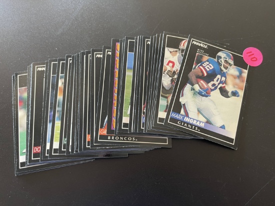 40 Football Cards Pinnacle 1992 Vinny Testaverde Rodney Peete Ernie Mills Mark Ingram Christian Okoy