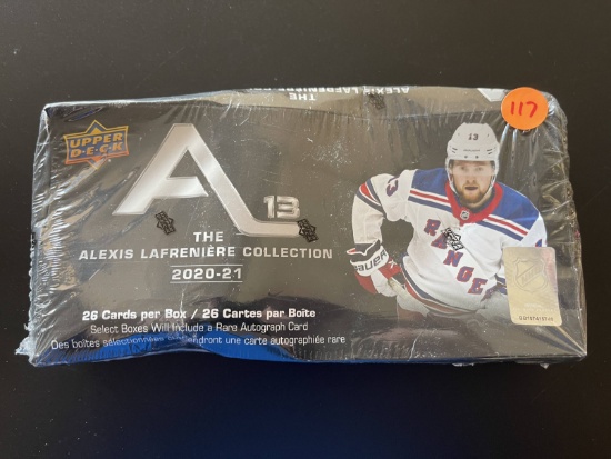 Upper Deck Alexis Lafreniere Collection 2020-2021 26 Cards Per Box Sealed but Crumpled