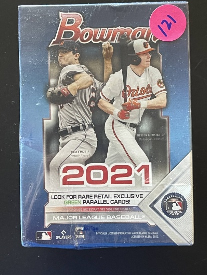 Bowman 2021 Baseball Cards Box 72 Cards Per Box 6 Packs Sealed