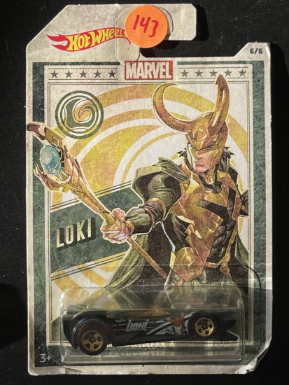 Hot Wheels Marvel Scoopa Di Fuego LOKI Car 2018 Carded