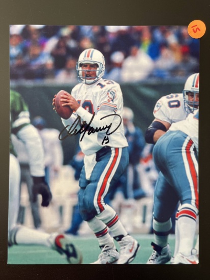 Signed Dan Marino Photo 8x10 Dolphins
