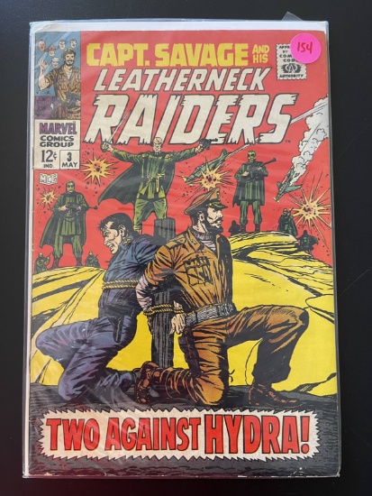 Capt Savage and His Leatherneck Raiders Comic #3 Marvel HYDRA 1968 Silver Age 12 Cents