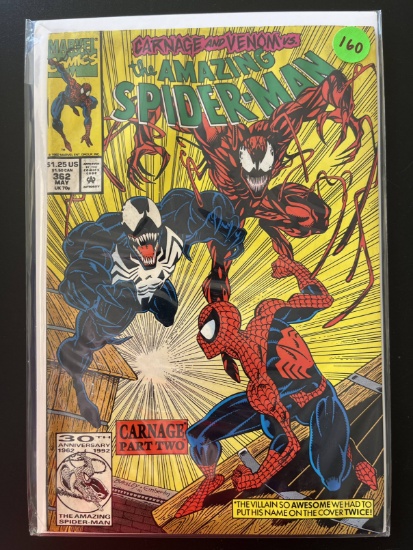 Amazing Spider-Man Comic #362 Marvel Key 2nd full appearance of Carnage 1992