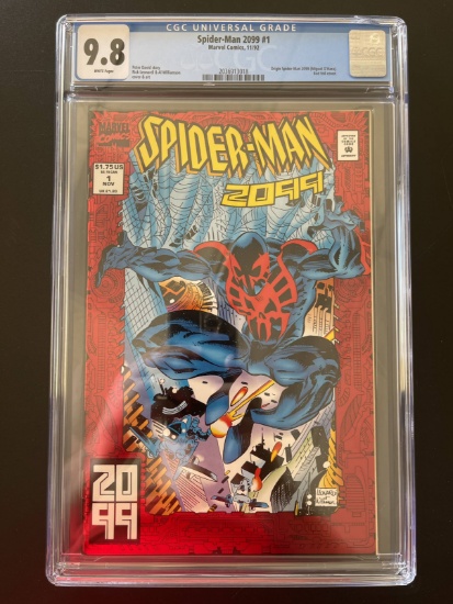 Spider-Man 2099 Comic #1 Marvel 1992 Graded Encased 9.8 Key Origin Story CGC