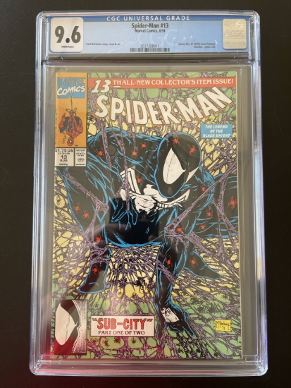 Spider-Man #13 Marvel CGC Encased Graded 9.6 Morbius Appearance 1991