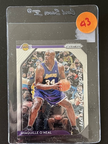 Shaquille ONeal Panini Prizm Card #6 from 2018-2019 Los Angeles Lakers Basketball