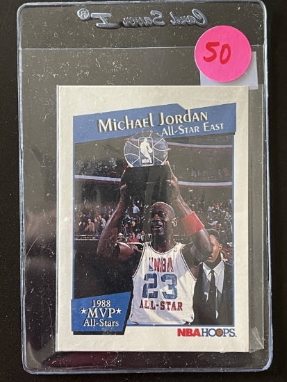 Michael Jordan All Star East Card 1988 All Star Weekend NBA Basketball NBAHoops MVP