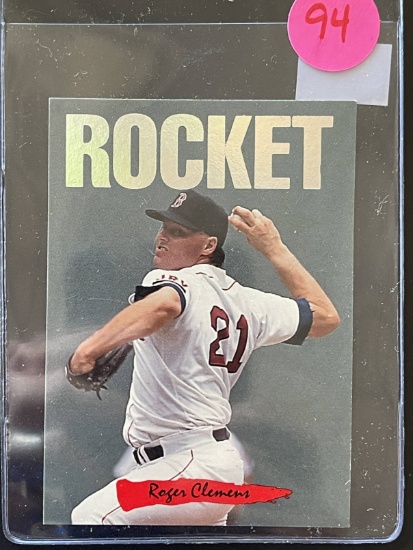 Rocket Roger Clemens Baseball Card Triple Play Leaf Boston Red Sox 1993 2 of 10