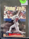 Prime Time Deion Sanders Baseball Card Triple Play Leaf MLB 8 of 10