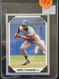 Darryl Strawberry Baseball Card Leaf 1991 Dodgers MLB