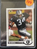 Bo Jackson Upper Deck 1991 Raiders Card #155 NFL