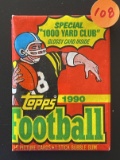 Topps 1990 Football Card Packet Unopened 15 Cards and 1 Stick Bubble Gum NFl