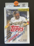 Topps Baseball 2021 Series 2 Box Sealed 67 Cards 2 Exclusive Royal Blue Base Cards Inside