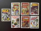 7 Marvel Covers Collectors Cards includes Hulk #1 Avengers #1 Fantastic Four #1 Spider-Man #1
