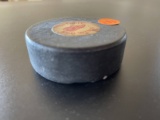 Detroit Red Wings Game Hockey Puck Used