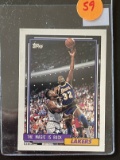 Topps Magic Johnson Lakers Card #54 1992 NBA Los Angeles