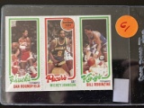 Rebounding Leaders Card 1980 Topps Dan Roundfield Mickey Johnson & Bill Robinzine