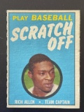 Play Baseball Scratch Off Card Rich Allen Team Captain Topps 1970 Unscratched No Writing
