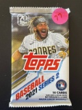 Topps Unopened Pack 2021 Series 2 MLB 16 Cards