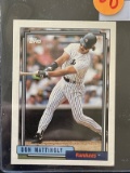 Don Mattingly Yankees Baseball Card 1992 Topps #300