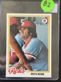 Pete Rose Reds 3B Baseball Card #20 Topps 1978