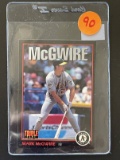 McGwire Triple Play Leaf Card 1993 Mark McGwire 1B Oakland Athletics