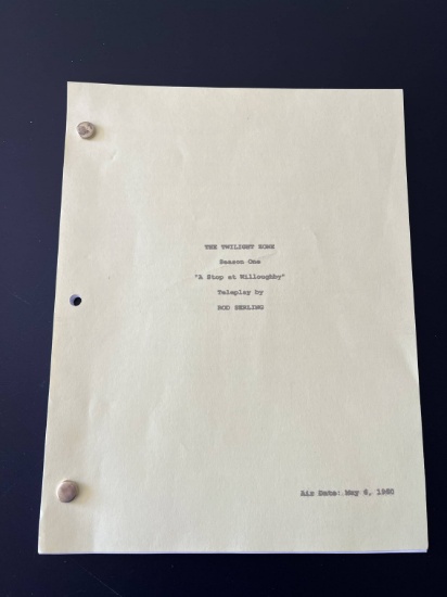 The Twilight Zone Season One A Stop at Willoughby Teleplay Script ...