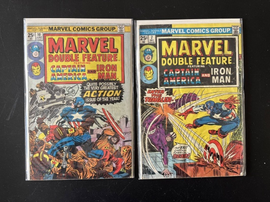 2 Issues Marvel Double Feature Comic #7 & #10 Bronze Age Comics