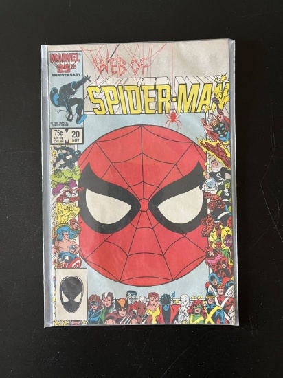 Web of Spiderman Comic #20 Marvel Comics KEY Specialty Border 25th Anniversary