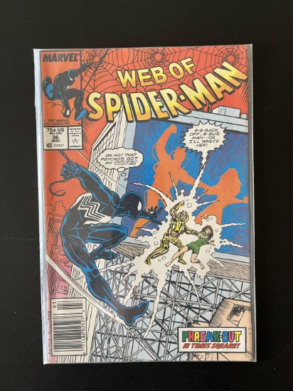 Web of Spiderman Comic #36 Marvel Comics KEY 1st Appearance of Tombstone