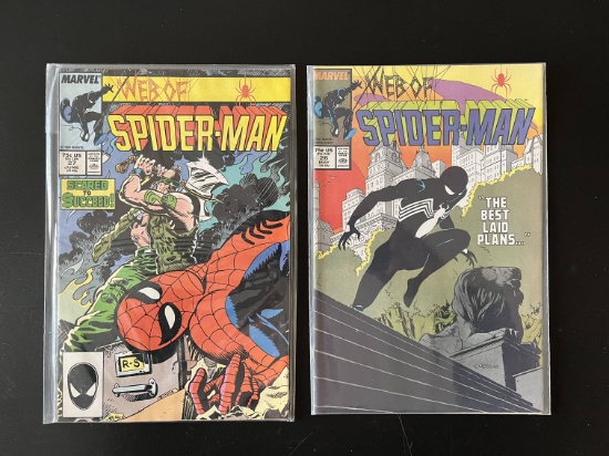 2 Issues Web of Spiderman Comic #26 & #27 Marvel Comics