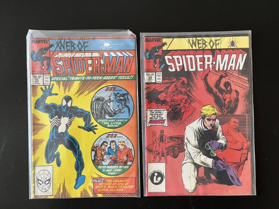 2 Issues Web of Spiderman Comic #30 & #35 Marvel Comics