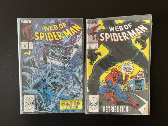 2 Issues Web of Spiderman Comic #39 & #40 Marvel Comics
