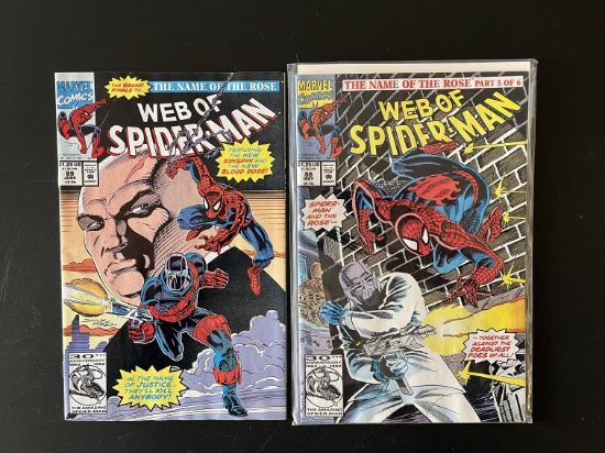 2 Issues Web of Spiderman Comic #88 & #89 Marvel Comics