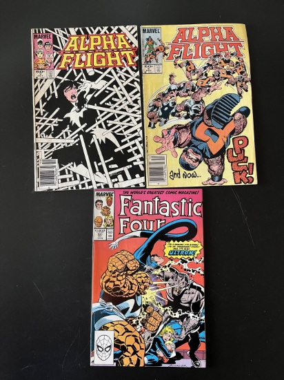 3 Issues Alpha Flight #3 & #5 & Fantastic Four #331 Marvel Comics