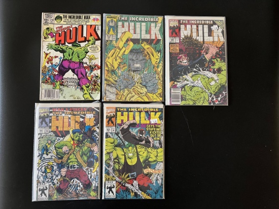 5 Issues Hulk Comic #278 #343 #385 #391 & #402 Marvel Comics