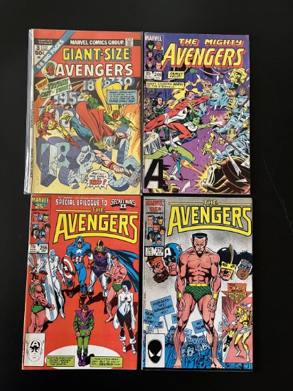 4 Issues Avengers #246 #266 #270 & Giant Size Avengers #3 Marvel Comics