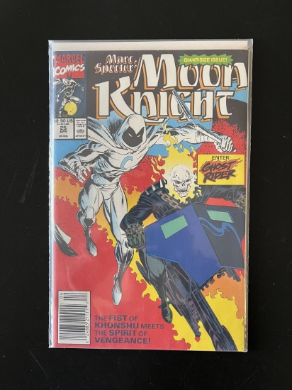 Marc Spector Moon Knight Comic #25 Marvel Comics KEY 1st Team Up Moon Knight & Ghost Rider