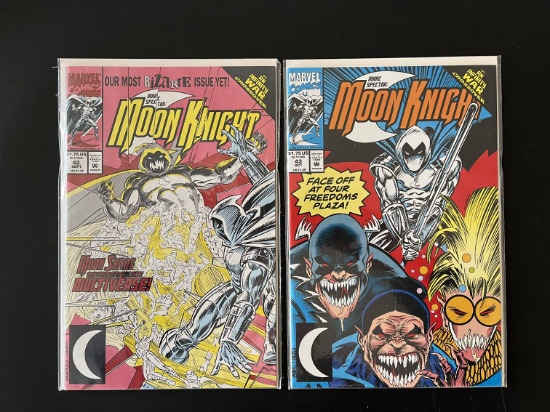 2 Issues Marc Spector Moon Knight Comics #42 & #43 Marvel Comics
