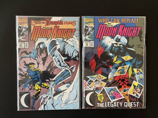 2 Issues Marc Spector Moon Knight Comics #46 & #47 Marvel Comics
