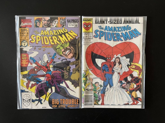 2 Issues The Amazing Spiderman Annual #21 & #24 Marvel Comics