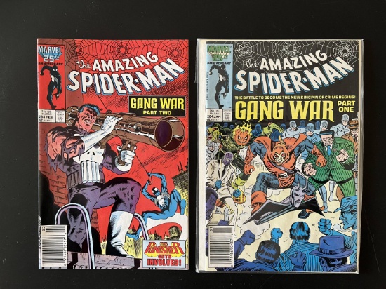 2 Issues The Amazing Spiderman Comics #284 & #285 Marvel Comics