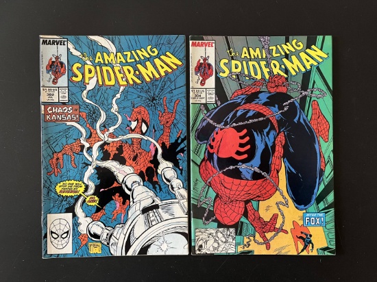 2 Issues The Amazing Spiderman Comic #302 & #304 Marvel Comics
