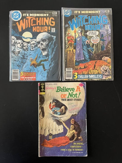 3 Issues The Witching Hour Comic #83 & #84 & Ripleys Believe It or Not #53 Marvel Comics