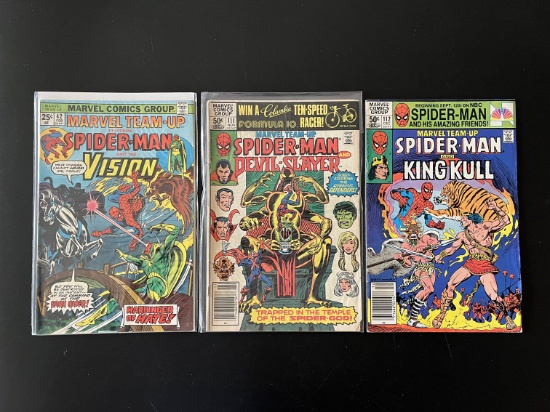 3 Issues Marvel Team Up Comic #42 #111 & #112 Marvel Comics