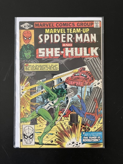 Marvel Team Up Comic #107 Marvel Comics KEY 1st Meeting and Battle of Spiderman Vs She Hulk