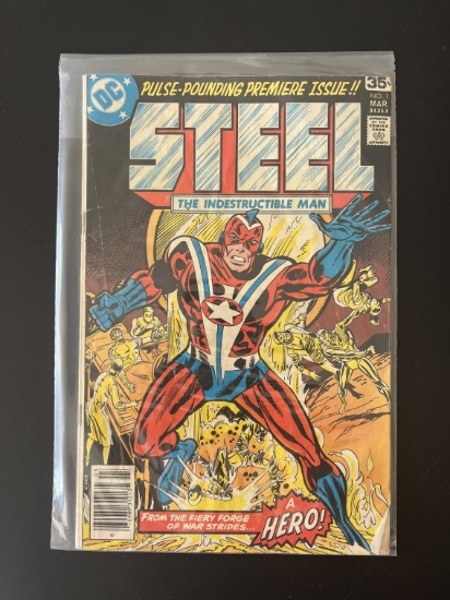 Steel The Indestructible Man Comic #1 Marvel Comics Bronze Age KEY 1st Issue