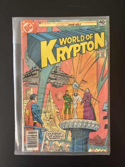 World of Krypton Comic #1 DC Comics Bronze Age KEY 1st Issue