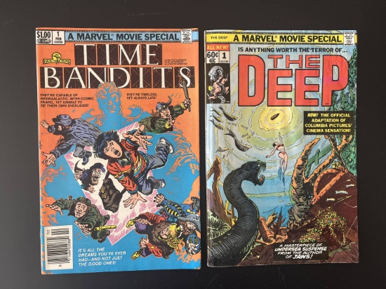 2 First Comics The Deep #1 & Time Bandits #1 Marvel KEY 1st Issues